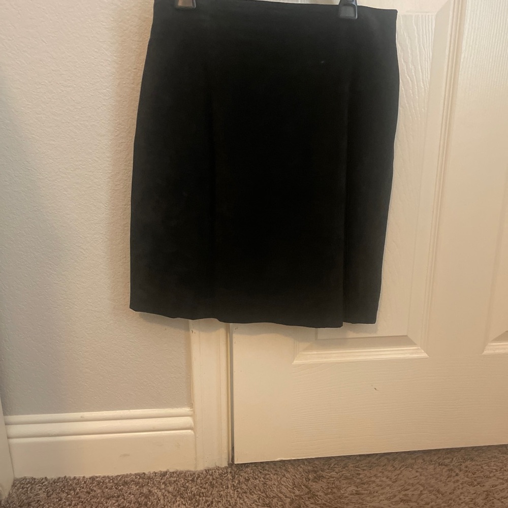 Wilson’s Leather genuine black suede skirt